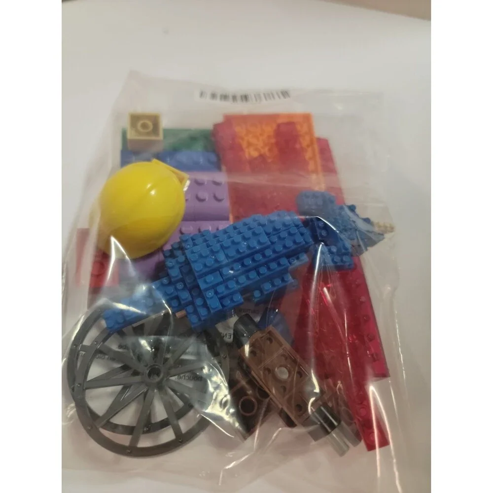 LEGO Mixed Parts Lot Bricks Plates Cannon Wheels Crocodile Build Vintage Pieces